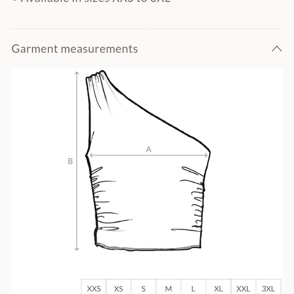 One-Shoulder Cream Top - Picture 3 of 3